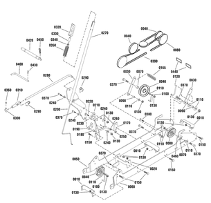 Drive And Hitch Group Diagram and Parts List for 1696423-00  Briggs and Stratton Snow Blower